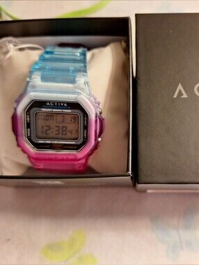 Activa Edge X Invicta Unisex Shock Resistant Sport Watch Pink Blue
